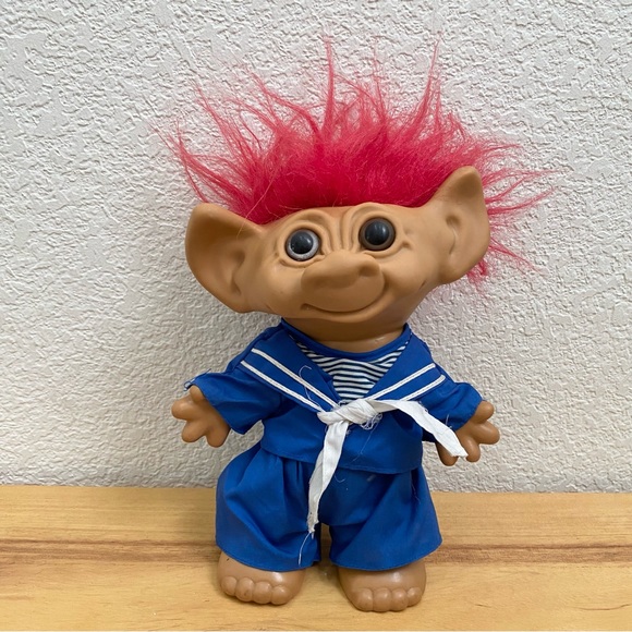 Vintage UNEEDA 8” Sailor Troll Doll - Picture 8 of 12